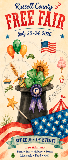 2026 Russell County Free Fair Book - click to view PDF